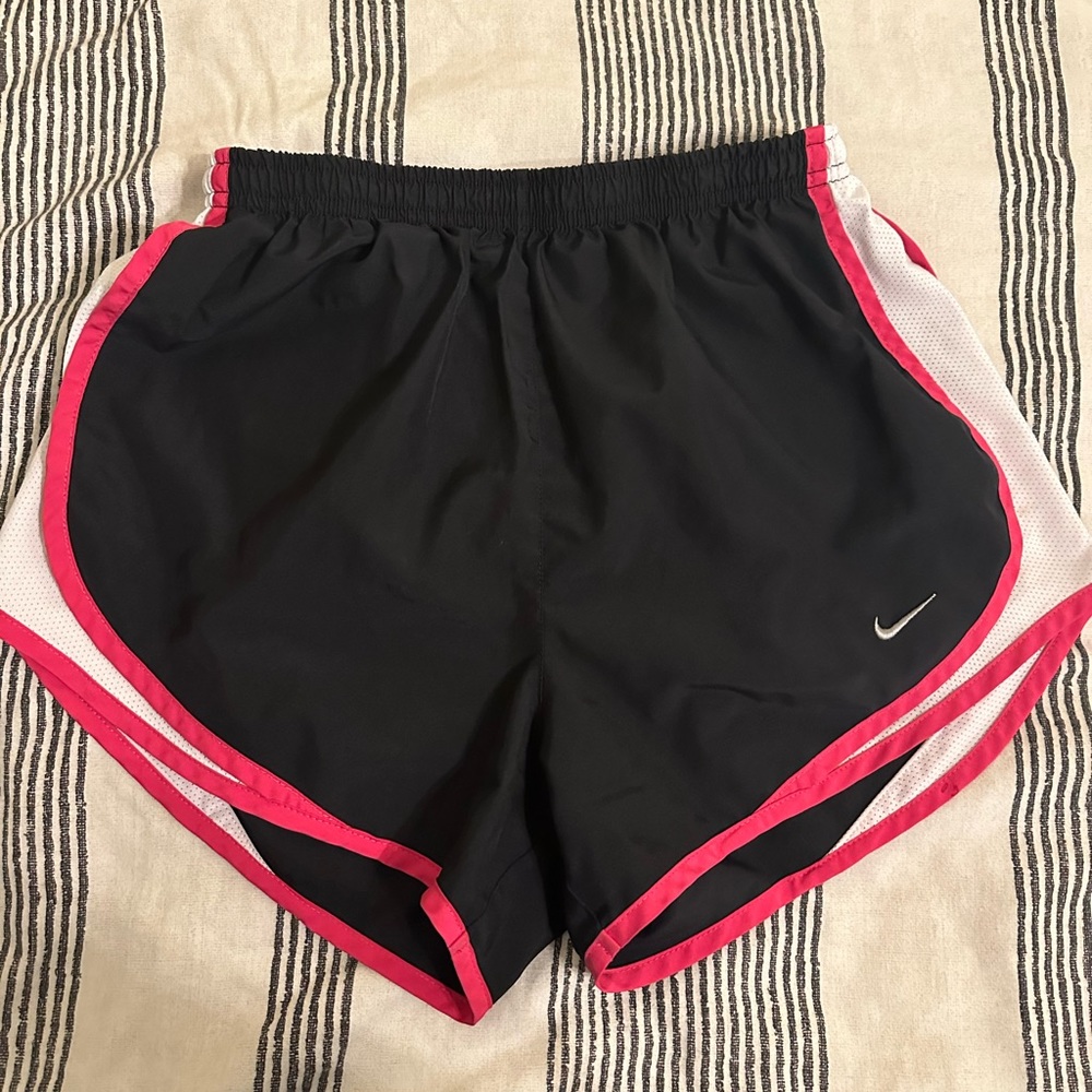 Nike small black, white, pink dri-fit shorts